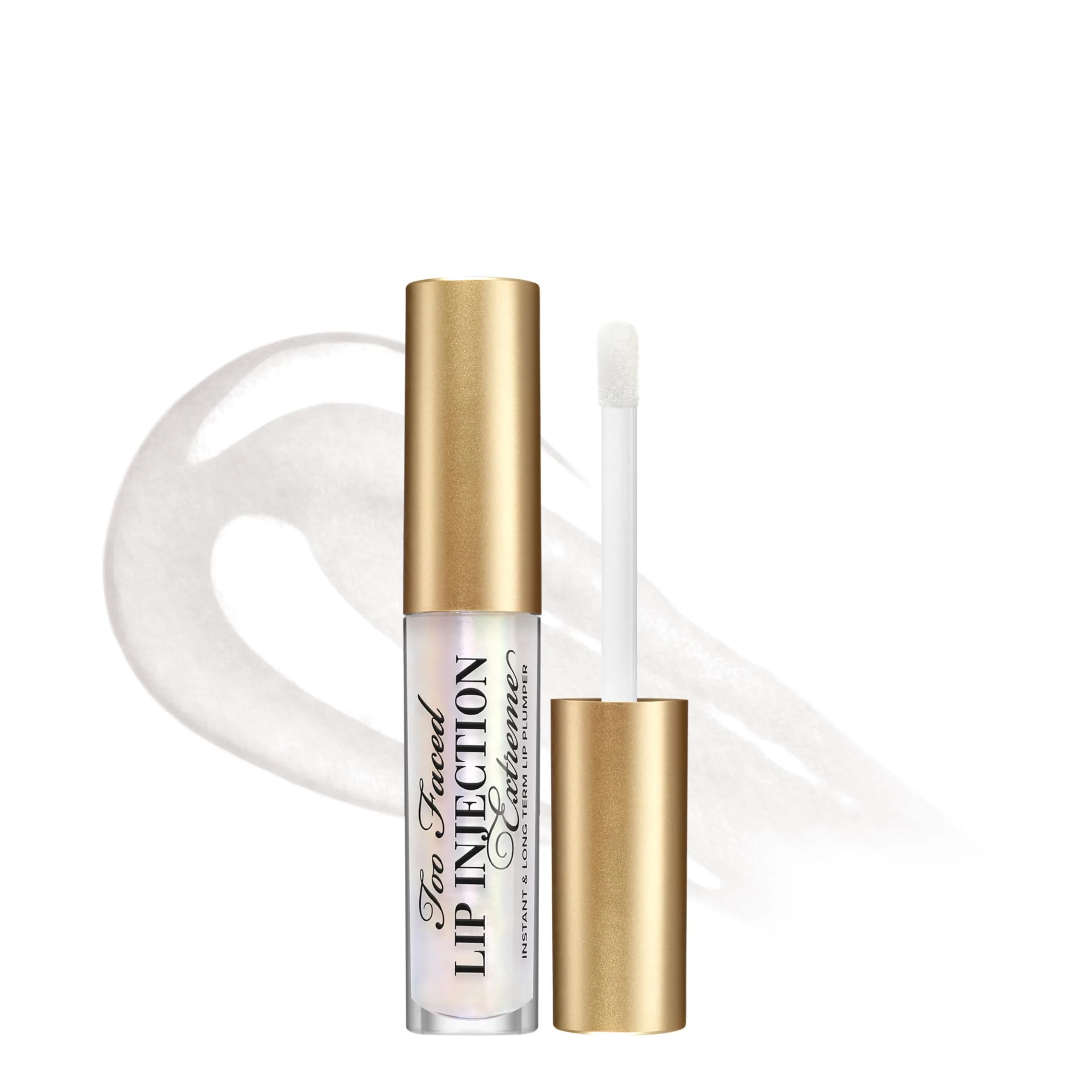 Too Faced Lip Injection Extreme Lip Plumper Gloss | Hydrating, Glossy, & Helps Volume Appear Fuller Over Time, Travel Size, 0.10 Fl Oz (3 ml) - main product image