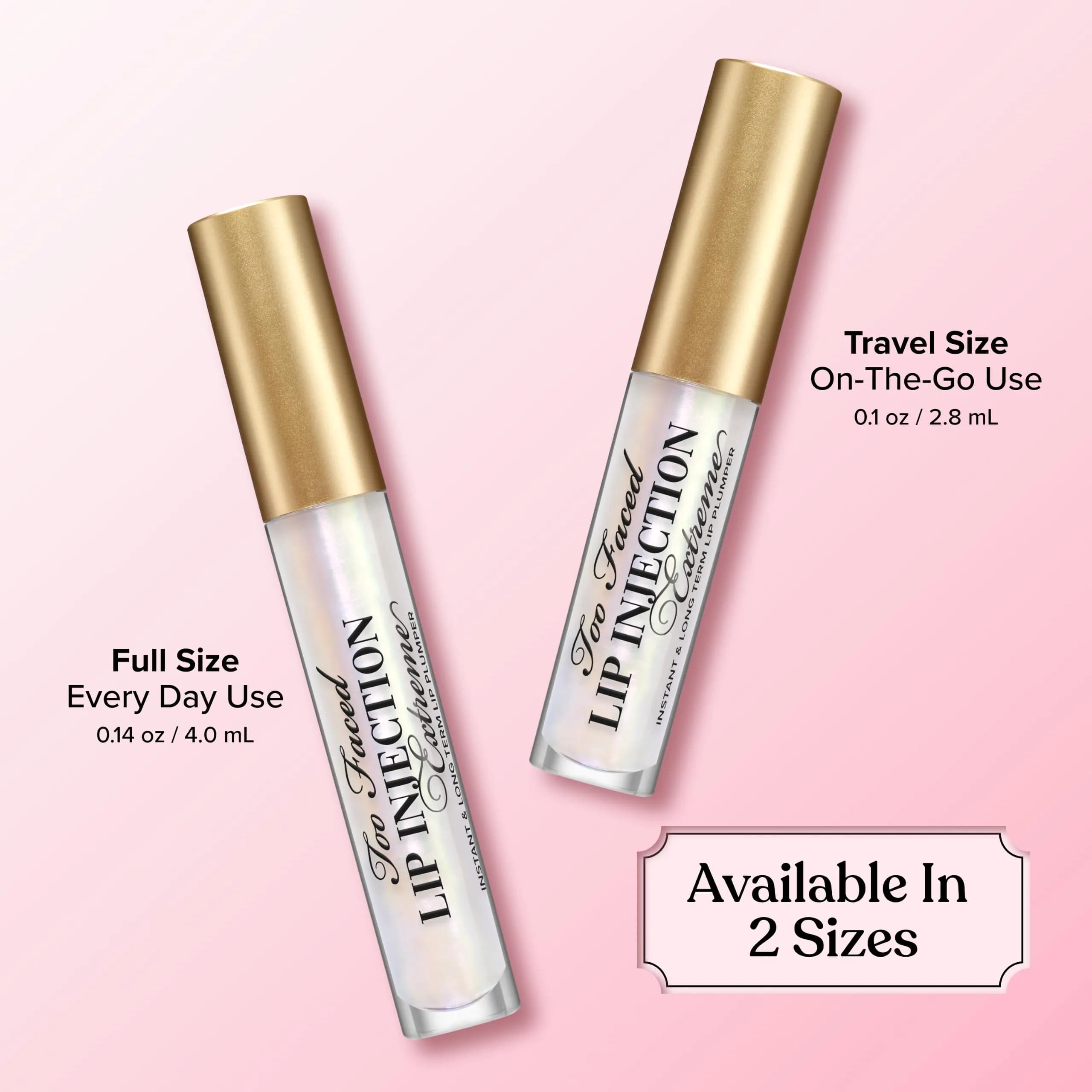 Too Faced Lip Injection Extreme Lip Plumper Gloss | Hydrating, Glossy, & Helps Volume Appear Fuller Over Time, Travel Size, 0.10 Fl Oz (3 ml) - view 5
