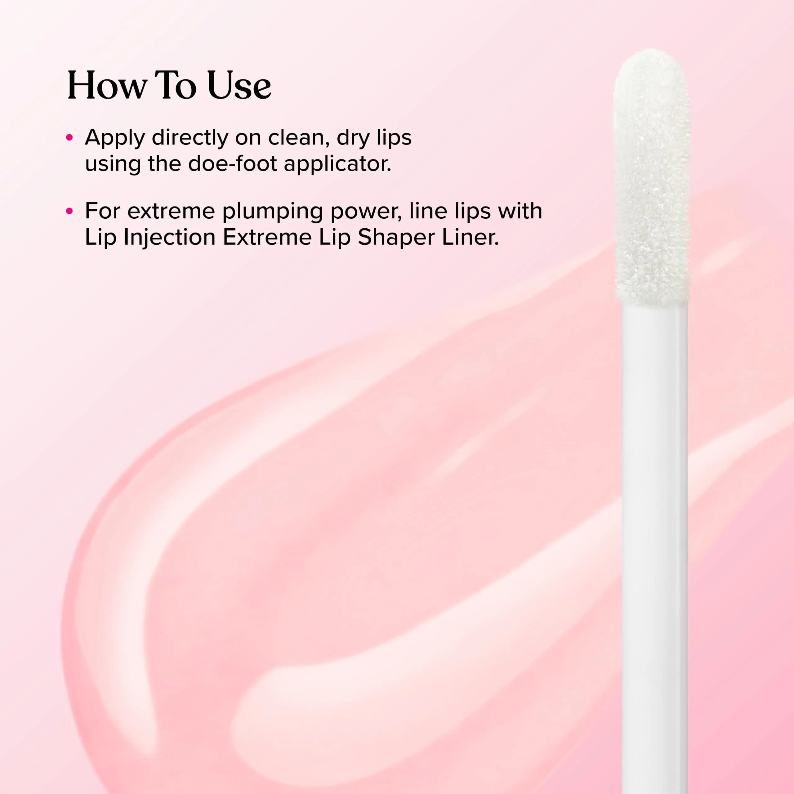 Too Faced Lip Injection Extreme Lip Plumper Gloss | Hydrating, Glossy, & Helps Volume Appear Fuller Over Time, Travel Size, 0.10 Fl Oz (3 ml) - view 4