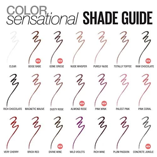 Maybelline Color Sensational Shaping Lip Liner Palest Pink 0.01 oz (0.28 g) | Define Lips Prevent Feathering thumbnail 6