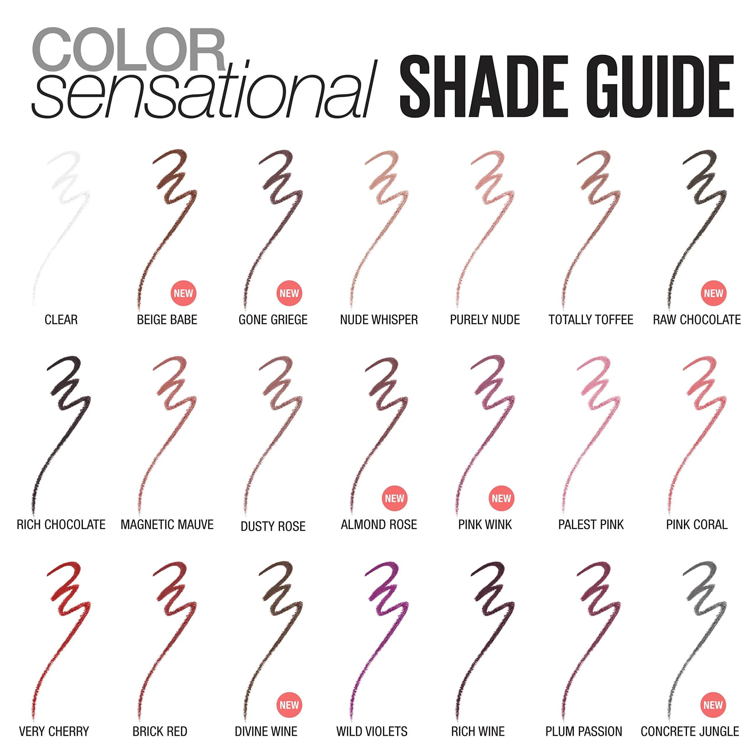 Maybelline Color Sensational Shaping Lip Liner Palest Pink 0.01 oz (0.28 g) | Define Lips Prevent Feathering - view 6