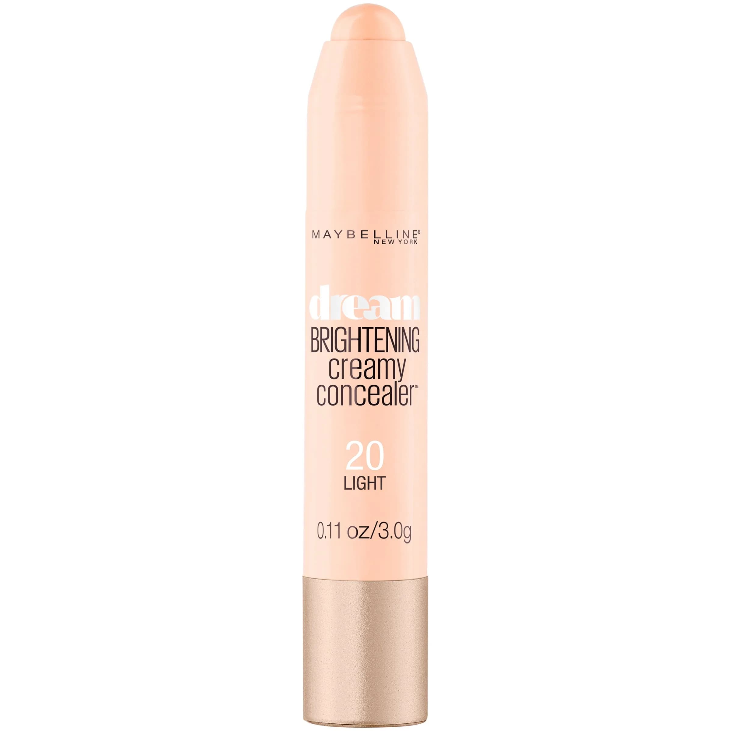 Maybelline New York Dream Brightening Creamy Concealer Stick, Medium/Deep, 0.11 oz (3g) | Illuminates Under Eyes — Light / 0.11 Ounce