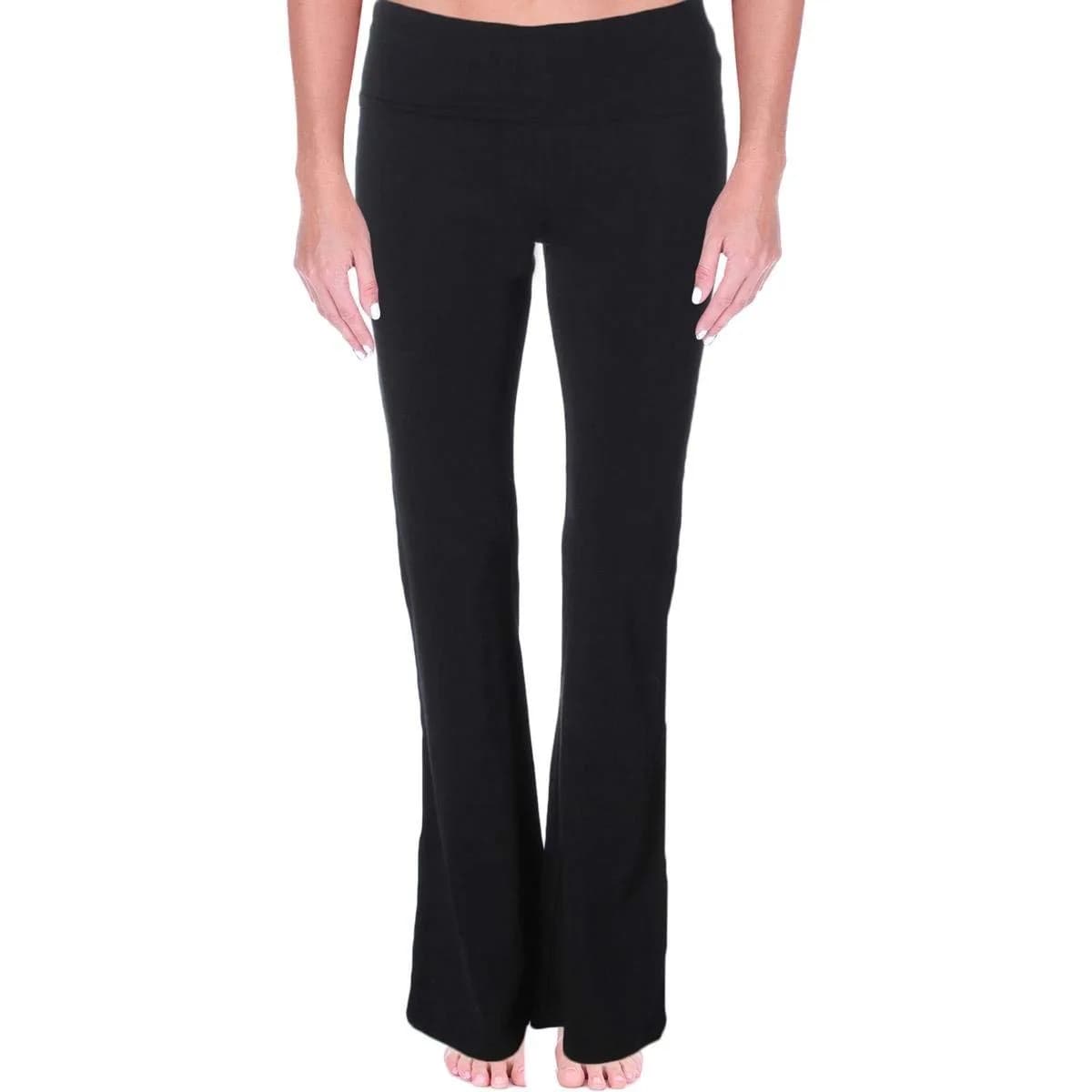 MOPAS Women's Fitted High Rise Cotton Spandex Yoga Pants 29in | Soft & Stretchy for Active Women