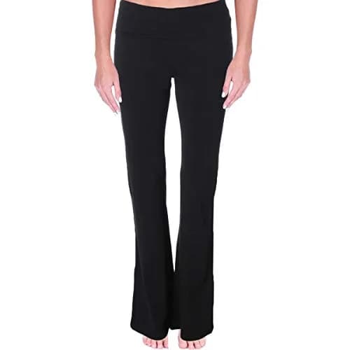 MOPAS Women's Fitted High Rise Cotton Spandex Yoga Pants 29in | Soft & Stretchy for Active Women thumbnail 1