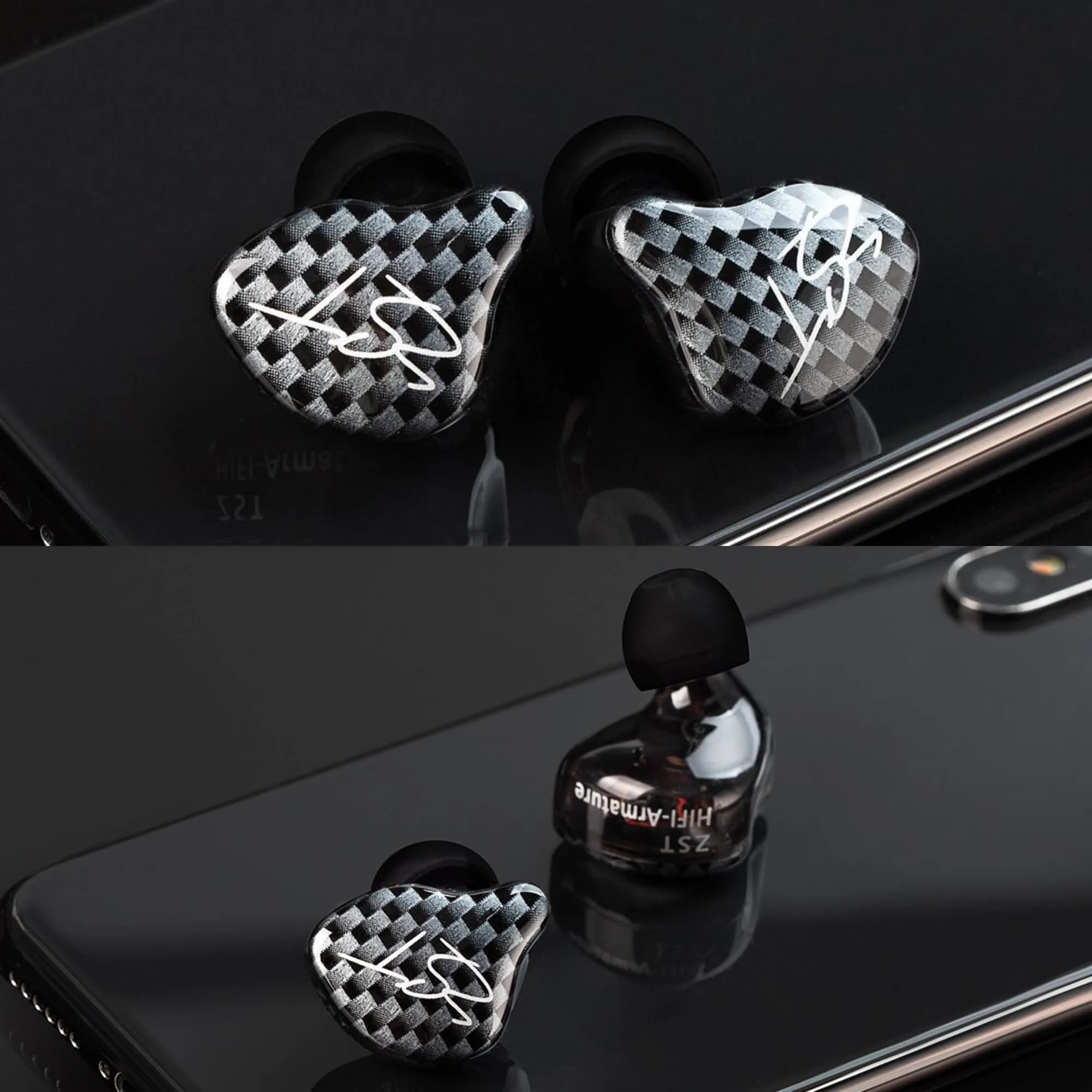 YINYOO KZ-ZST Hybrid In-Ear Earphones 1BA+1DD 10mm (0.39in) with Microphone | HiFi Sound Isolation - view 7