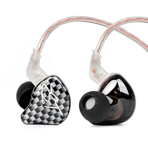 YINYOO KZ-ZST Hybrid In-Ear Earphones 1BA+1DD 10mm (0.39in) with Microphone | HiFi Sound Isolation thumbnail 1