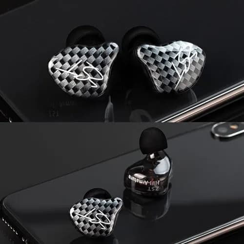 YINYOO KZ-ZST Hybrid In-Ear Earphones 1BA+1DD 10mm (0.39in) with Microphone | HiFi Sound Isolation thumbnail 7