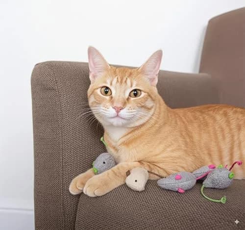 SmartyKat Skitter Critters Catnip Cat Toys Value Pack 10 Mice | Lightweight & Recycled Fill thumbnail 8
