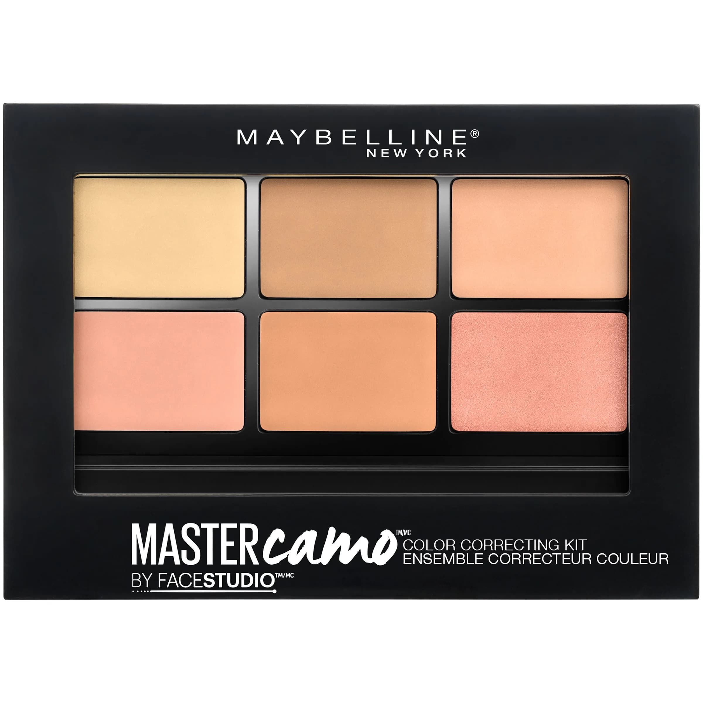 Maybelline FaceStudio Master Camo Color Correcting Kit Medium 0.21 oz | Neutralize & Conceal Imperfections — Medium