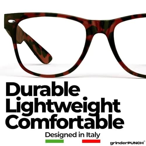 grinderPUNCH Blue Light Reading Glasses 4.00 Diopters | UV400 Protection thumbnail 3