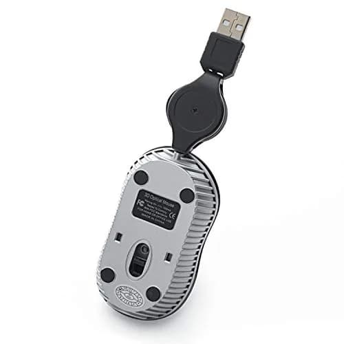 Verbatim Mini Travel Optical Mouse, USB 2.0, Retractable Cable, Blue | Compact, Precise & Portable thumbnail 9
