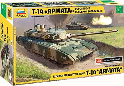 Zvezda T-14 Armata Russian Main Battle Tank Model Kit 1:35 Camouflage | Detailed Assembly for Beginners thumbnail 1