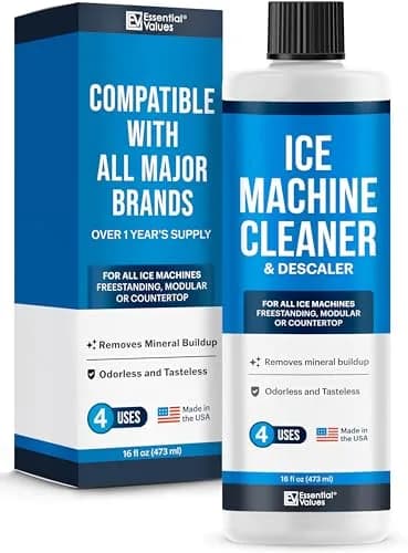 Essential Values Ice Machine Cleaner and Descaler 3x16 fl oz | Nickel Safe Descaler for All Ice Makers — 16 Fl Oz