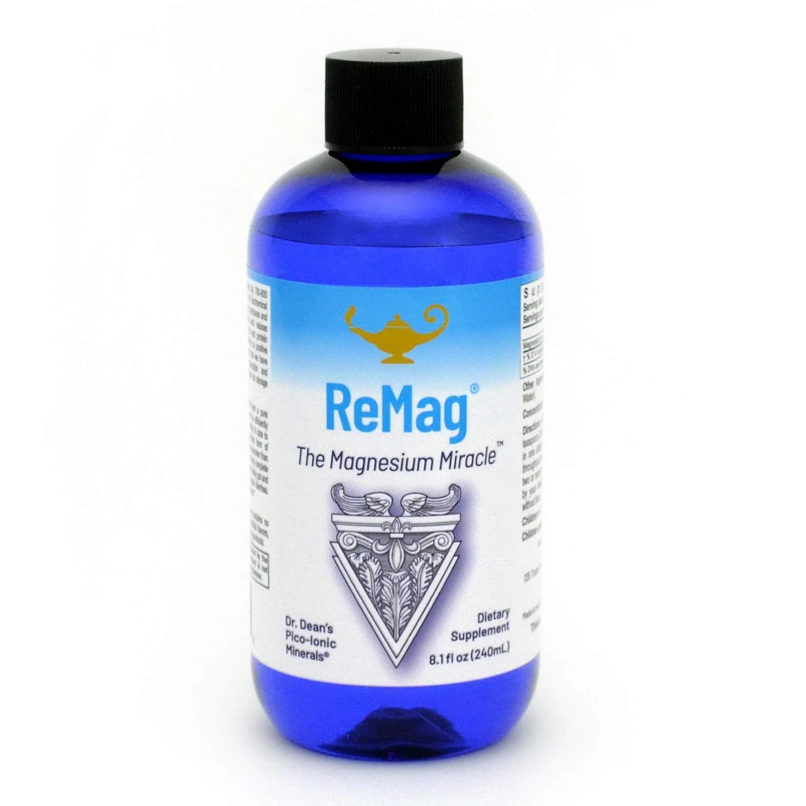 RnA ReSet ReMag Liquid Magnesium Chloride 240ml (8.1 Fl Oz) | NSF Certified for Sleep & Nerve Health - main product image