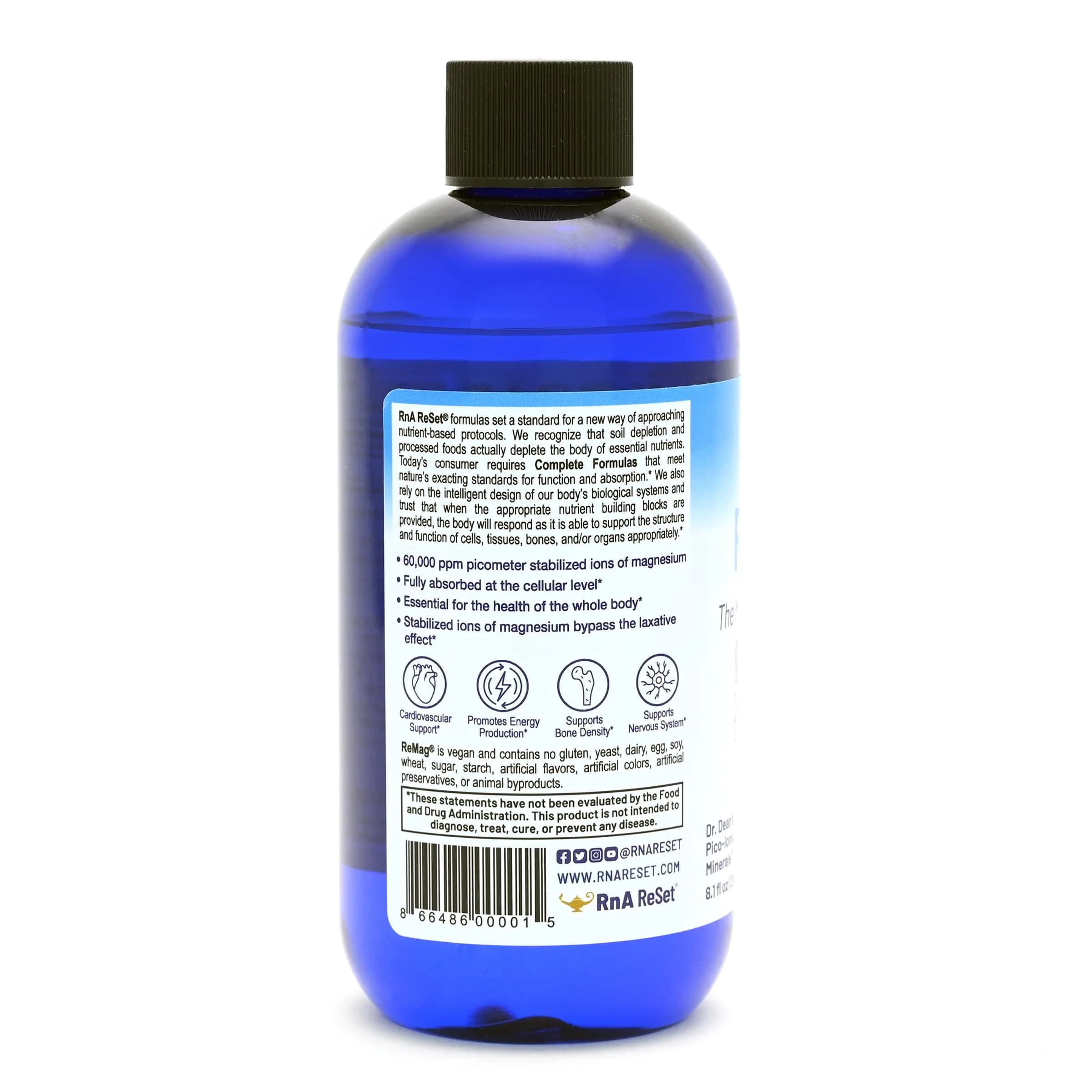 RnA ReSet ReMag Liquid Magnesium Chloride 240ml (8.1 Fl Oz) | NSF Certified for Sleep & Nerve Health - view 7