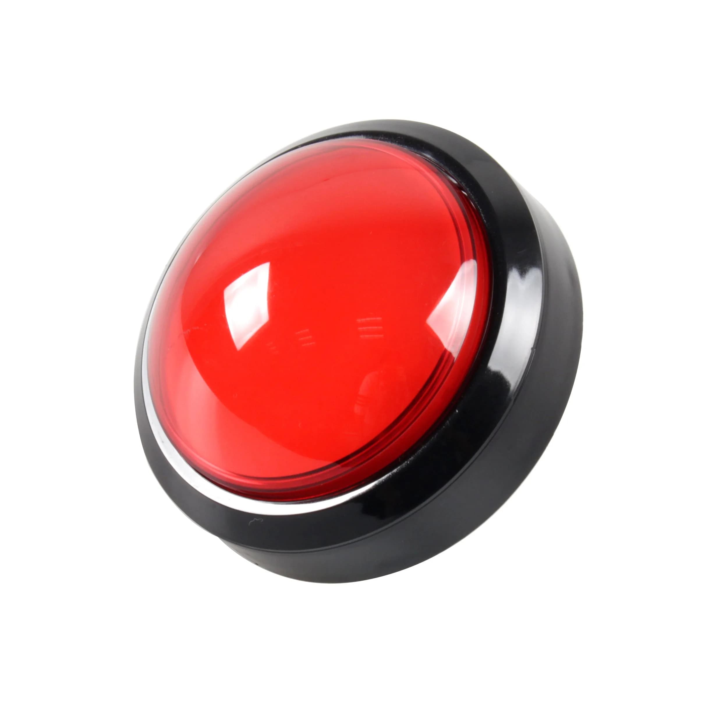 EG STARTS 100mm Big Dome LED Arcade Push Button Red | DC 12V for DIY Game Parts