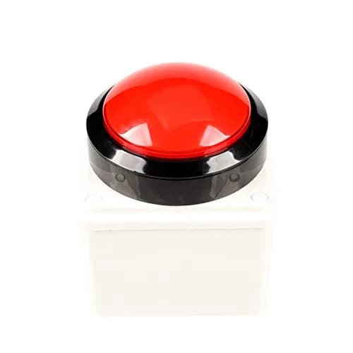 EG STARTS 100mm Big Dome LED Arcade Push Button Red | DC 12V for DIY Game Parts thumbnail 5