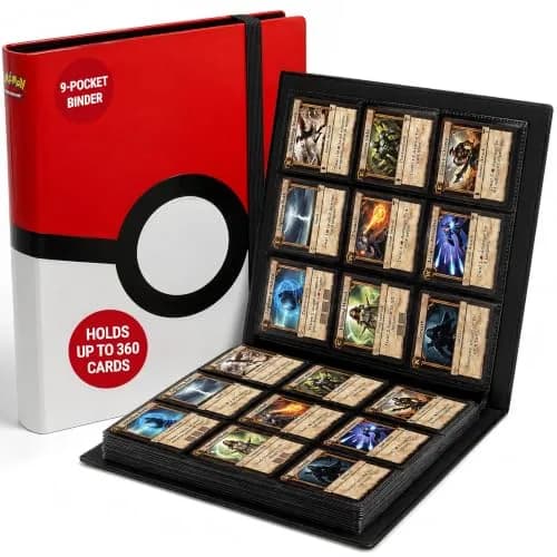Ultra Pro Pokemon Card Binder 9 Pocket Full-View with Poke Ball Design | Holds 360 Cards thumbnail 1
