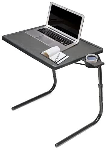 Table-Mate TV Tray Table | Portable Folding Dinner & Laptop Tray, Adjustable with Cup Holder thumbnail 1