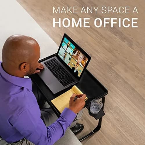 Table-Mate TV Tray Table | Portable Folding Dinner & Laptop Tray, Adjustable with Cup Holder thumbnail 7