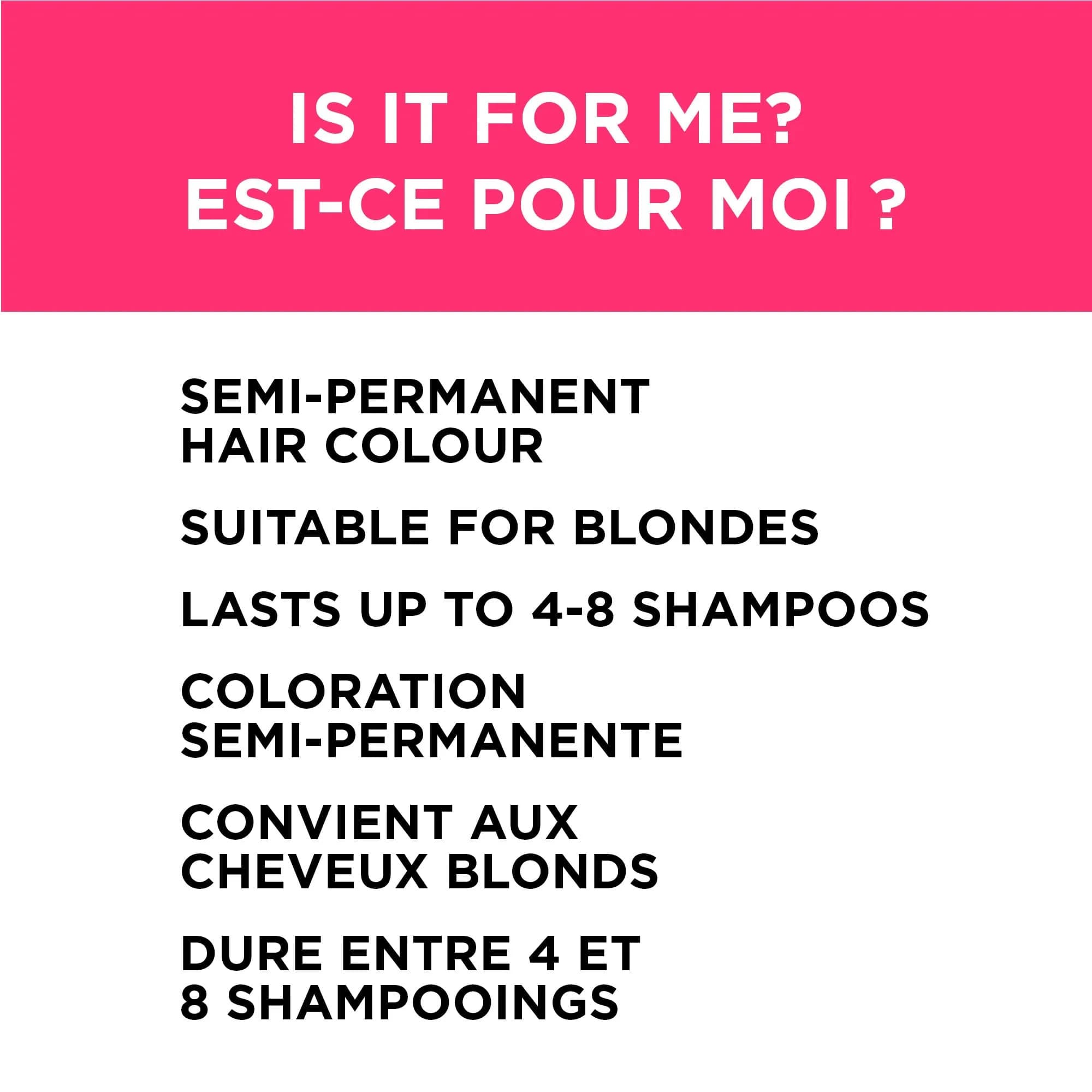 L'Oreal Paris Colorista Semi-Permanent Hair Color Pink 118ml (4 Fl Oz) | Temporary Hair Dye for Bleached & Blonde Hair - view 6