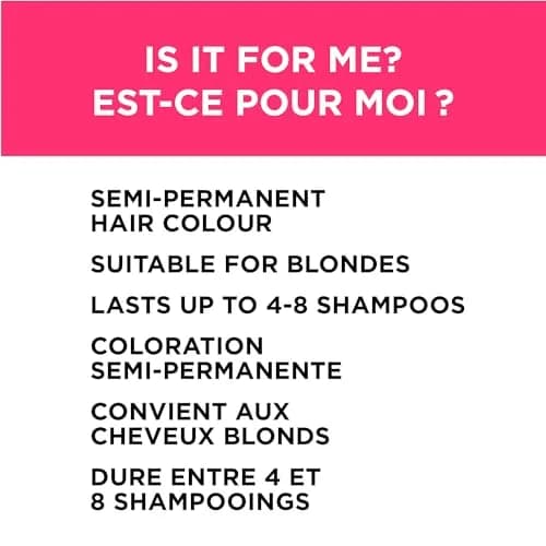 L'Oreal Paris Colorista Semi-Permanent Hair Color Pink 118ml (4 Fl Oz) | Temporary Hair Dye for Bleached & Blonde Hair thumbnail 6