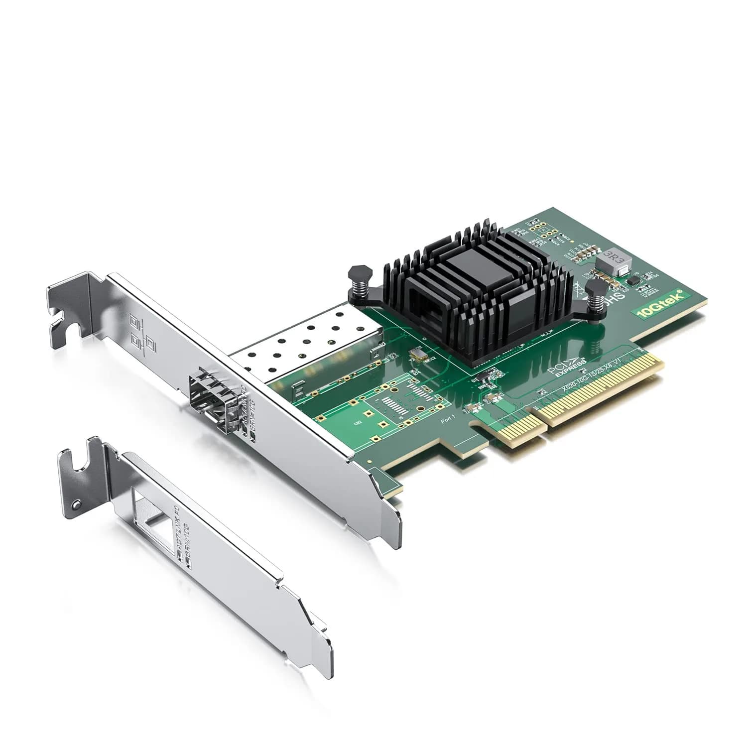 10Gtek 10Gb PCIe Network Card 10G-X520-1S with Single SFP+ Port & Intel 82599EN Controller - main product image