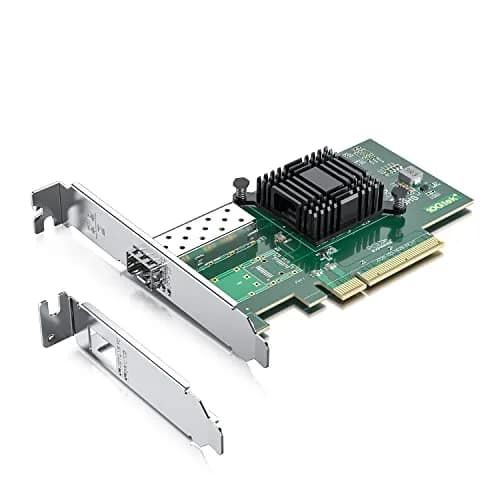 10Gtek 10Gb PCIe Network Card XL710-10G-2S with Dual SFP+ Ports | PCI Express 3.0 x8 Lane Ethernet Adapter — 1) 10G-X520-1S / x1