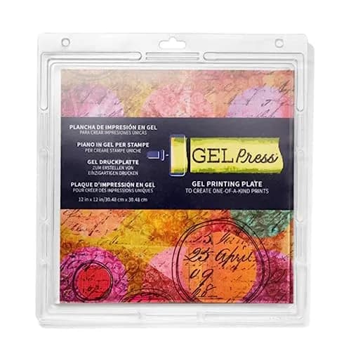 Gel Press 12" x 12" Monoprinting Gelli Plate | Unique Art Prints for Cards & Fabric — 12" x 12"