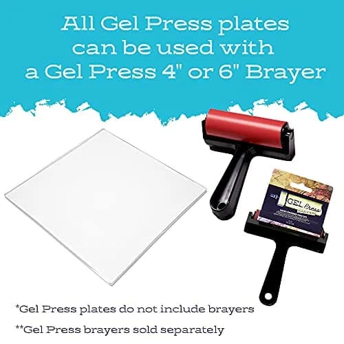 Gel Press 12" x 12" Monoprinting Gelli Plate | Unique Art Prints for Cards & Fabric thumbnail 6