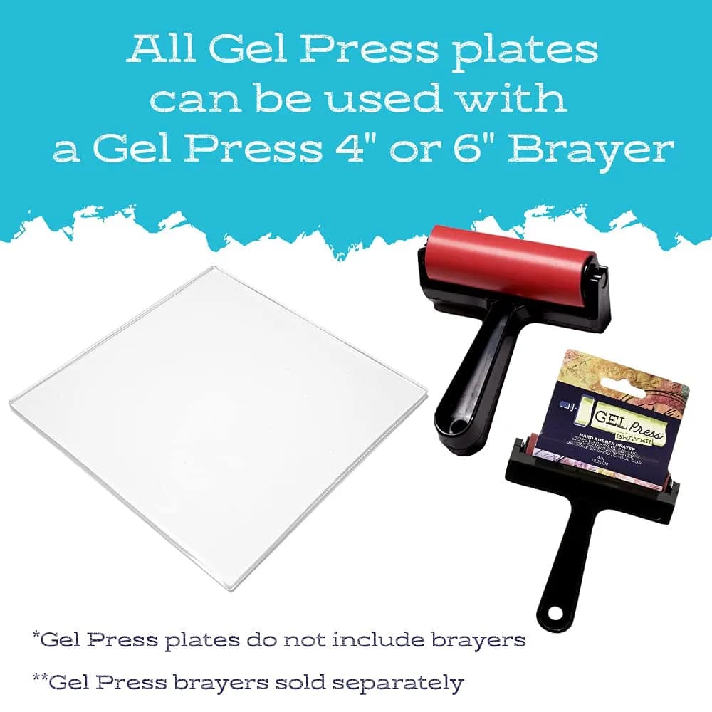 Gel Press 12" x 12" Monoprinting Gelli Plate | Unique Art Prints for Cards & Fabric - view 6