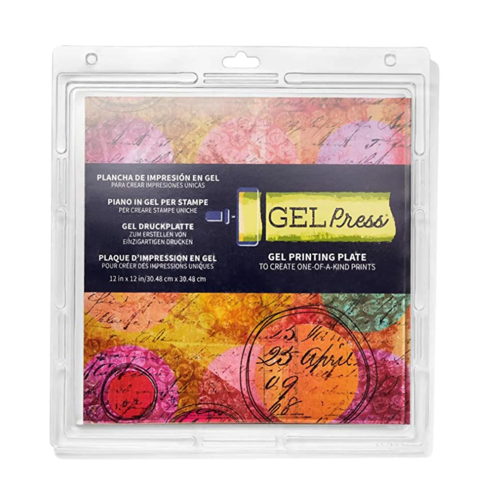 Gel Press 12" x 12" Monoprinting Gelli Plate | Unique Art Prints for Cards & Fabric - main product image
