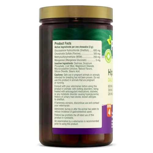 PetNC Natural Care Level-4 Hip & Joint Chews for Dogs, 150 Count | Max Support for Adult Dogs with Glucosamine, Chondroitin, MSM & Manganese thumbnail 6