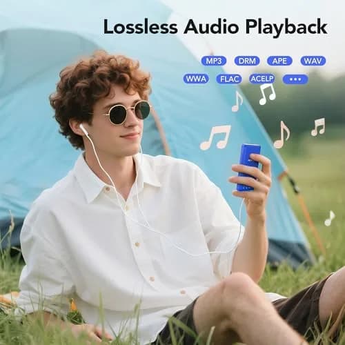 AGPTEK A02S MP3 Player 16GB Dark Blue | 65-Hour Playback Music Player - view 4