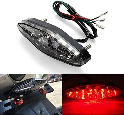 CICMOD 12V LED Motorcycle Brake Tail Light Assembly | Universal Fit for Cruisers & ATVs thumbnail 2