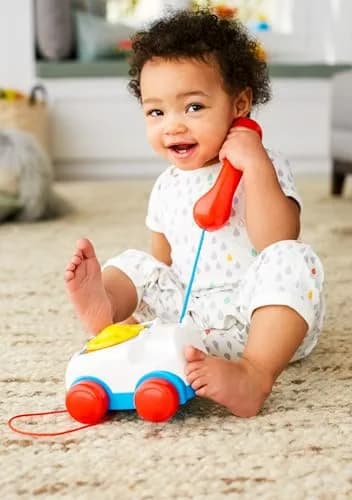 Fisher-Price Chatter Telephone Pull Along Toy | Classic Toddler Phone for 12+ Months thumbnail 2