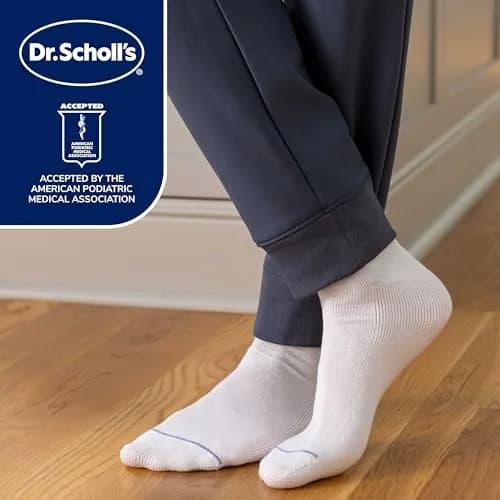 Dr. Scholl's Men's Diabetic & Circulatory Ankle Socks 4-Pack | APMA Accepted for Foot Health thumbnail 8