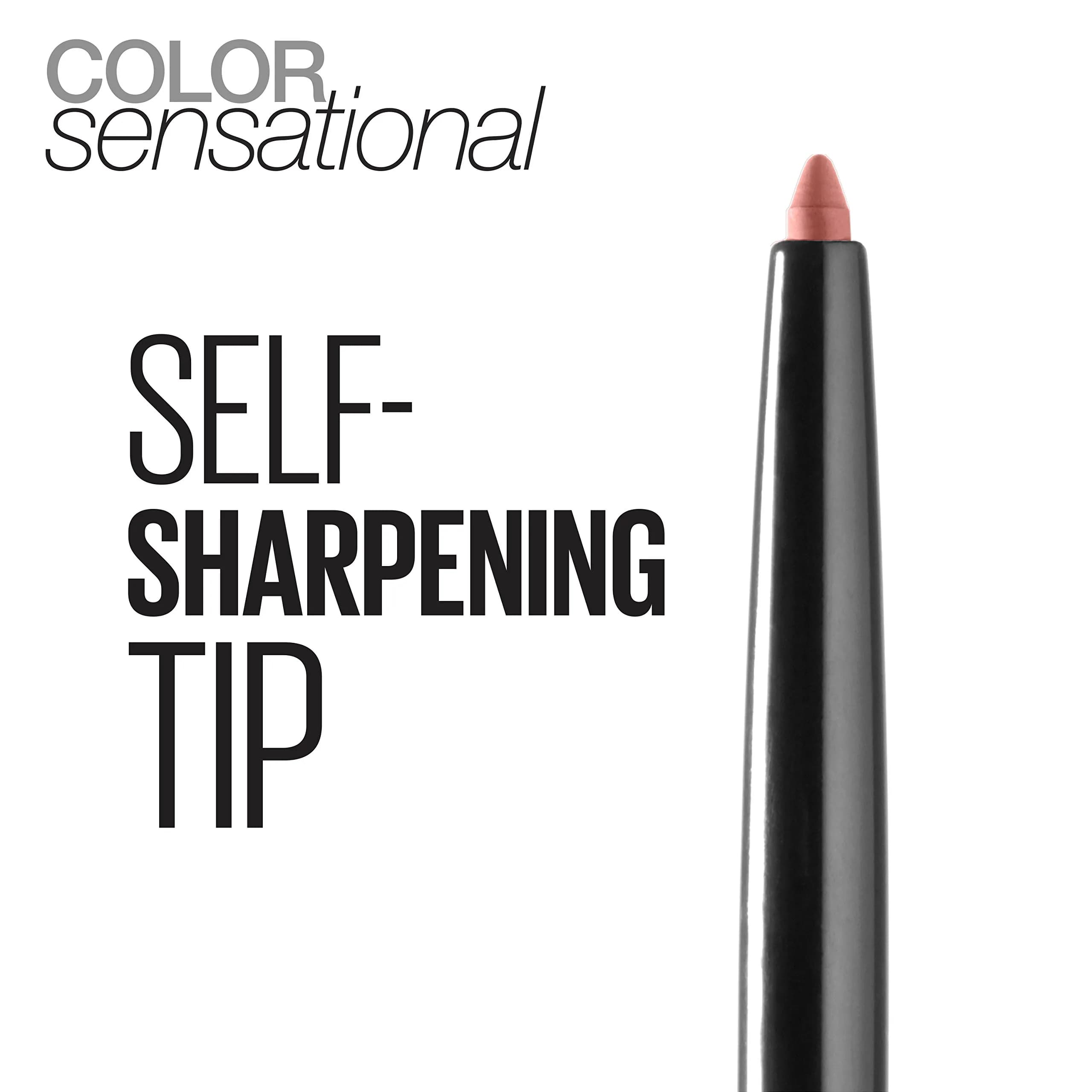 Maybelline Color Sensational Shaping Lip Liner, Totally Toffee, Nude, 0.01 oz (0.28 g) | Smudge-Proof & Self-Sharpening - view 4