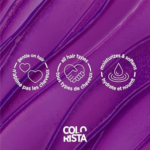 L'Oreal Paris Colorista Semi-Permanent Hair Color Purple 118ml (4 Fl Oz) | Temporary Hair Dye for Bleached & Blonde Hair - view 4