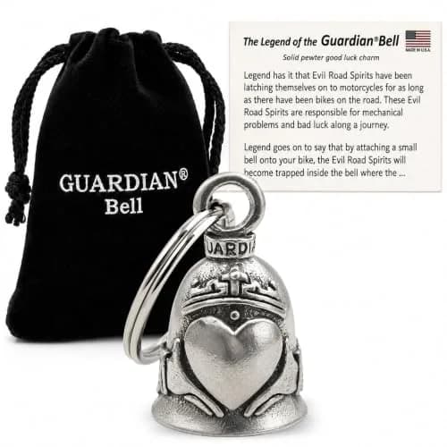 Guardian Bell Claddagh Good Luck Bell 1.75" | Lead-Free Pewter | Made in USA thumbnail 1