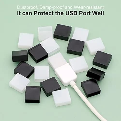 BUSHIBU USB A Port Anti Dust Cover Cap 20Pcs | Protects Ports from Dust and Oxidation thumbnail 3