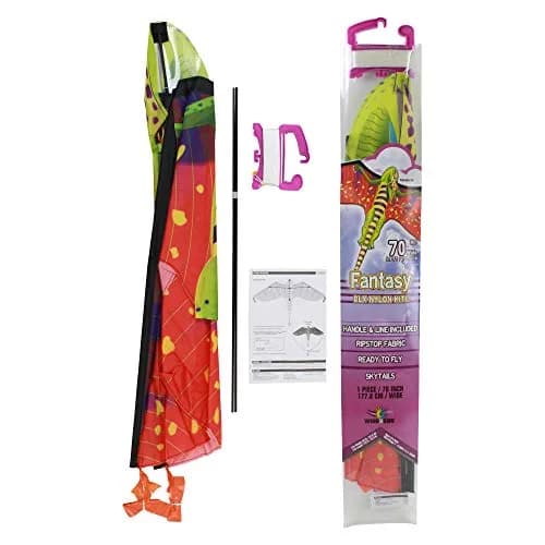 WindNSun Pterodactyl Supersize Kite, Multicolor, 70 Inches Tall | Vibrant Flying Performance thumbnail 4