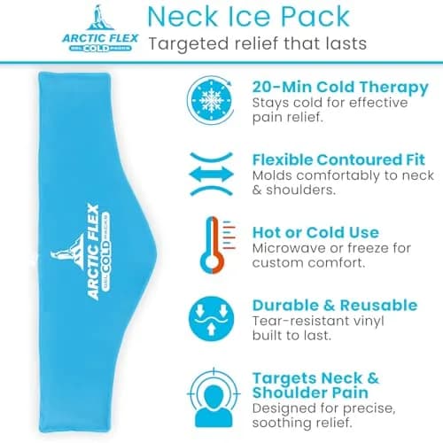 Arctic Flex Neck Ice Pack Large | Targeted Cold & Hot Therapy for Neck & Shoulders thumbnail 2