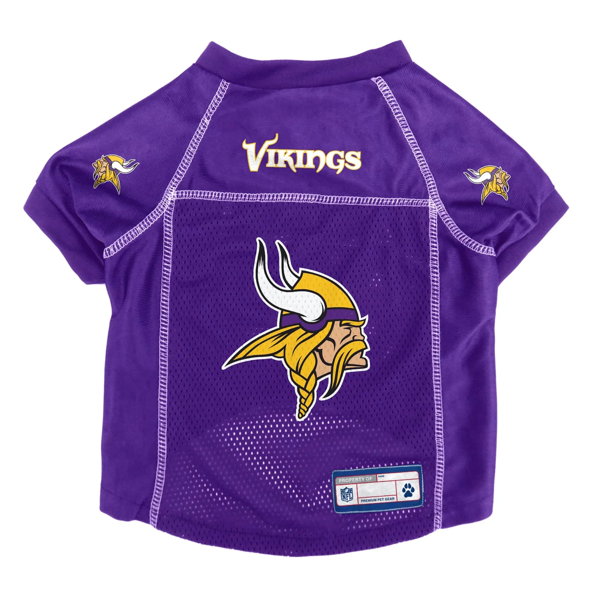 Littlearth NFL Minnesota Vikings Basic Pet Jersey, Team Color, X-Small | Officially Licensed NFL Fan Gear for Dogs thumbnail 1