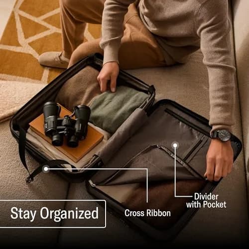 Samsonite Freeform Hardside Carry-On Luggage 21" | TSA & Airline-Approved, Lightweight & Expandable, Smooth Rolling Wheels, Black thumbnail 3