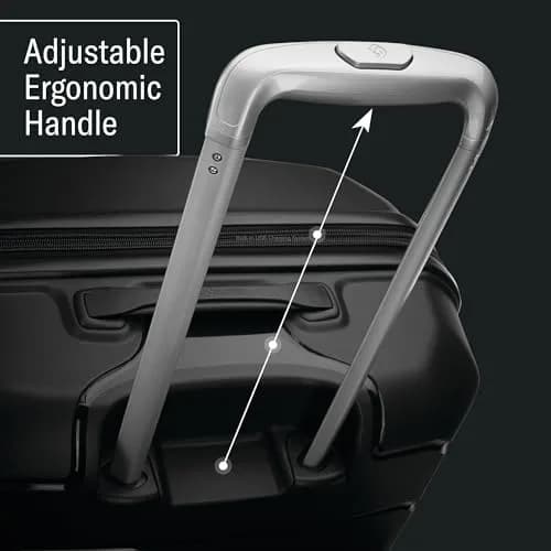 Samsonite Freeform Hardside Carry-On Luggage 21" | TSA & Airline-Approved, Lightweight & Expandable, Smooth Rolling Wheels, Black thumbnail 4