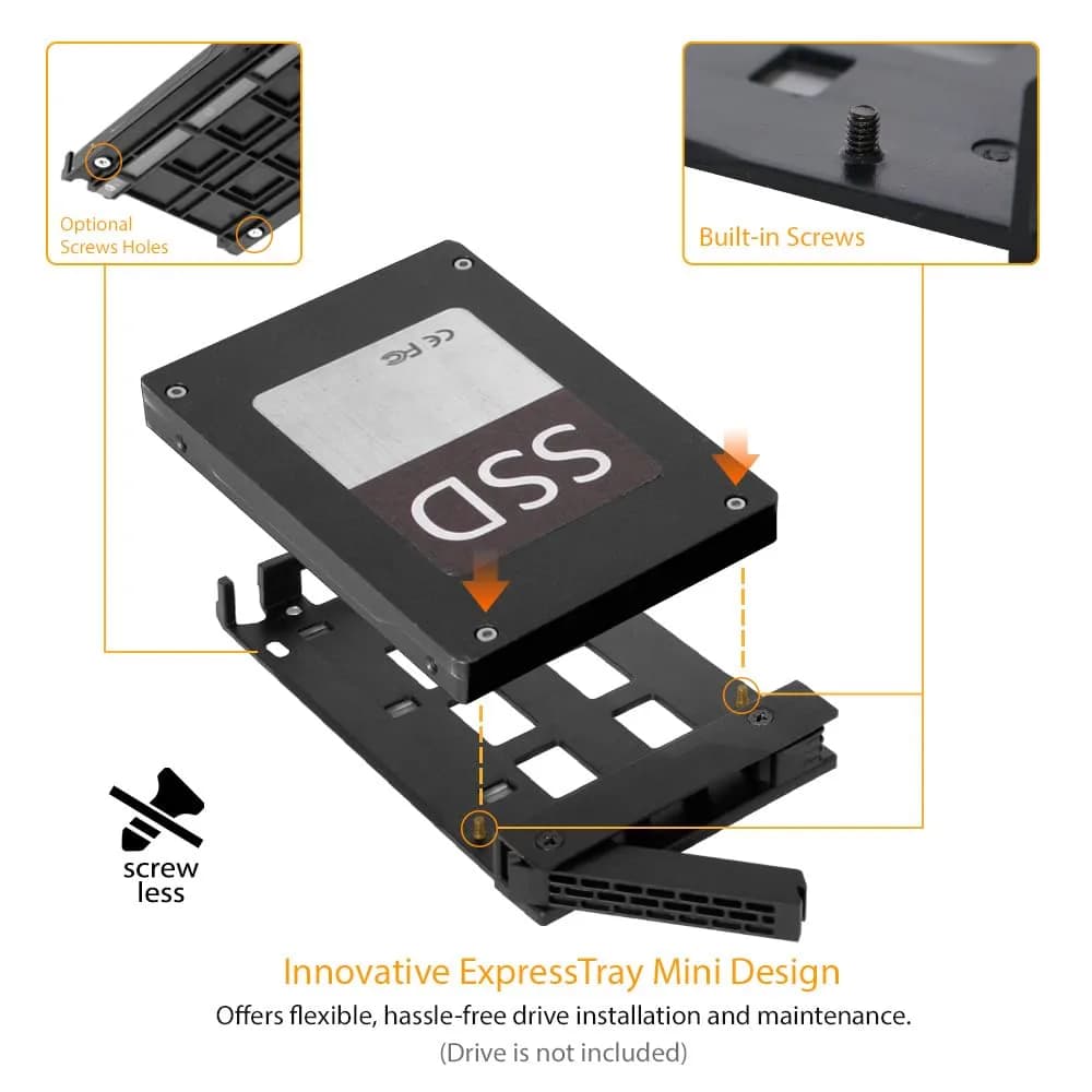 ICY DOCK ExpressCage MB326SP-B 6 Bay 2.5” SATA HDD/SSD Hot Swap Enclosure | Dual Cooling Fan for 5.25” Bay - view 5