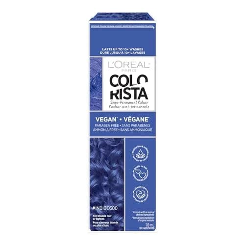 L'Oreal Paris Colorista Semi Permanent Hair Color - Indigo | For Bleached or Blonde Hair thumbnail 1
