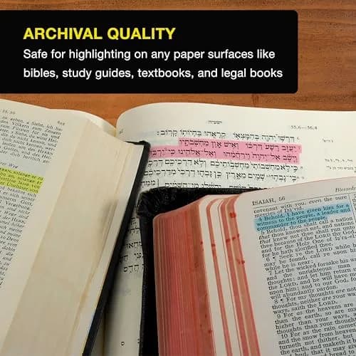 US Office Supply Bible Safe Highlighter Set of 6 Assorted Pastel Colors | No Bleed, Smooth Gel, Bible & Journal Friendly thumbnail 5