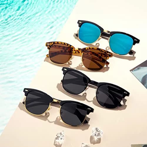 Pro Acme Classic Semi-Rimless Polarized Sunglasses for Women Men | UV400 Protection thumbnail 8